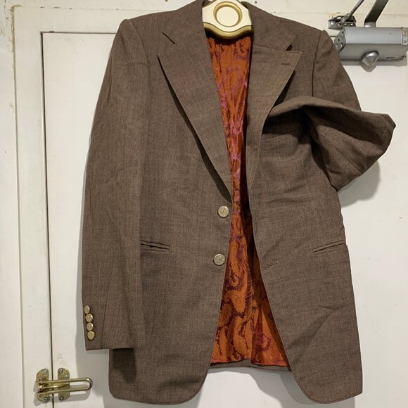 THE FORUM VINTAGE CUSTOM TAILORED WOOL BLAZER SIZE S - Picture 11 of 13